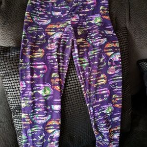 Lularoe Halloween OS skull leggings